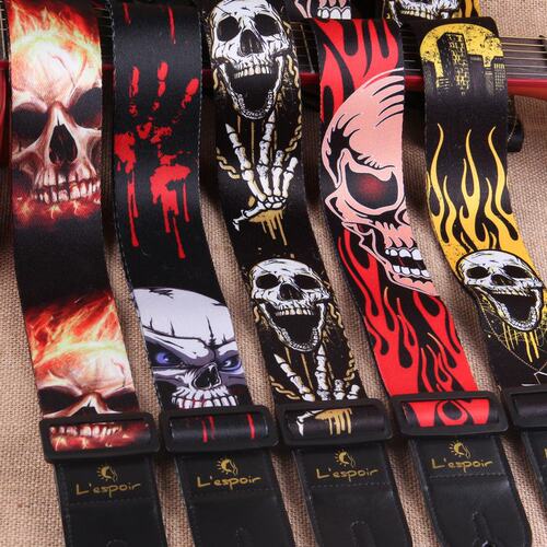 Thermal transfer folk guitar strap Color printed guitar strap Electric guitar universal shoulder strap