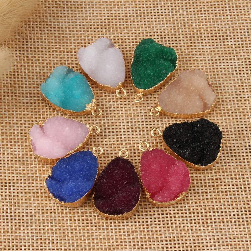 New Jewelry Water Drop Resin Hanging Earrings Diy Bracelet Accessories Wholesale Nihaojewelry display picture 3