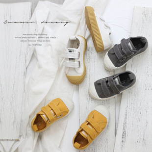 Детская тканевая обувь, тканевые кроссовки для мальчиков, осенняя, Южная Корея, мягкая подошва