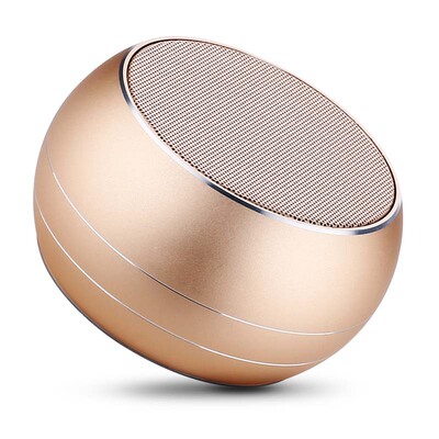jr-M08 Metal Bluetooth Speaker Portable Bluetooth Speaker mobile phone Mini sound Portable Insert card bass Small steel gun