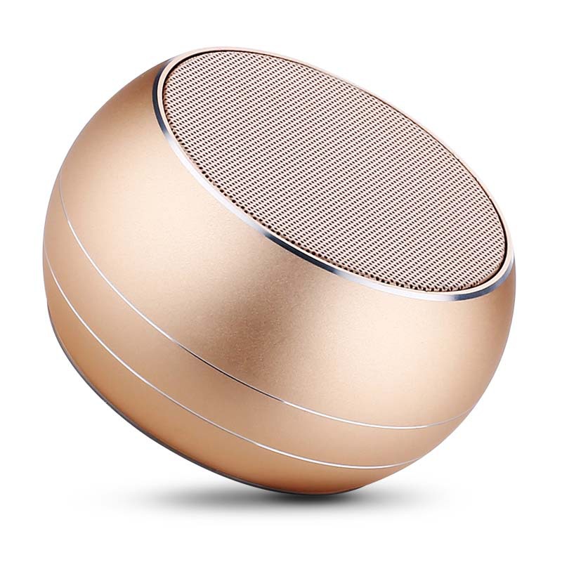 jr-M08 Metal Bluetooth Speaker Portable Bluetooth Speaker mobile phone Mini sound Portable Insert card bass Small steel gun