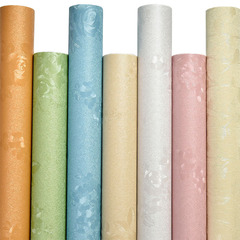 European wallpaper self-adhesive PVC rose solid color wallpaper bedroom dormitory background wall sticker waterproof renovation decorative sticker