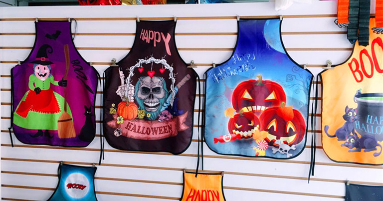 万圣节围裙 速卖通ebay热销新品 万圣节装饰用品搞怪围裙