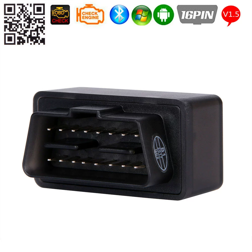 Mini ELM327 Bluetooth-детектор ELM327 OBD2 автомобильный детектор диагностики неисправностей V1.5