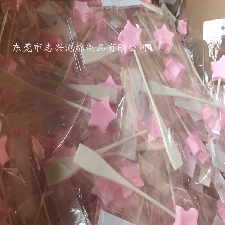 东莞厂家供应拍拍乐海绵棒 专业补水海绵棒 化妆水海绵 冲形加工