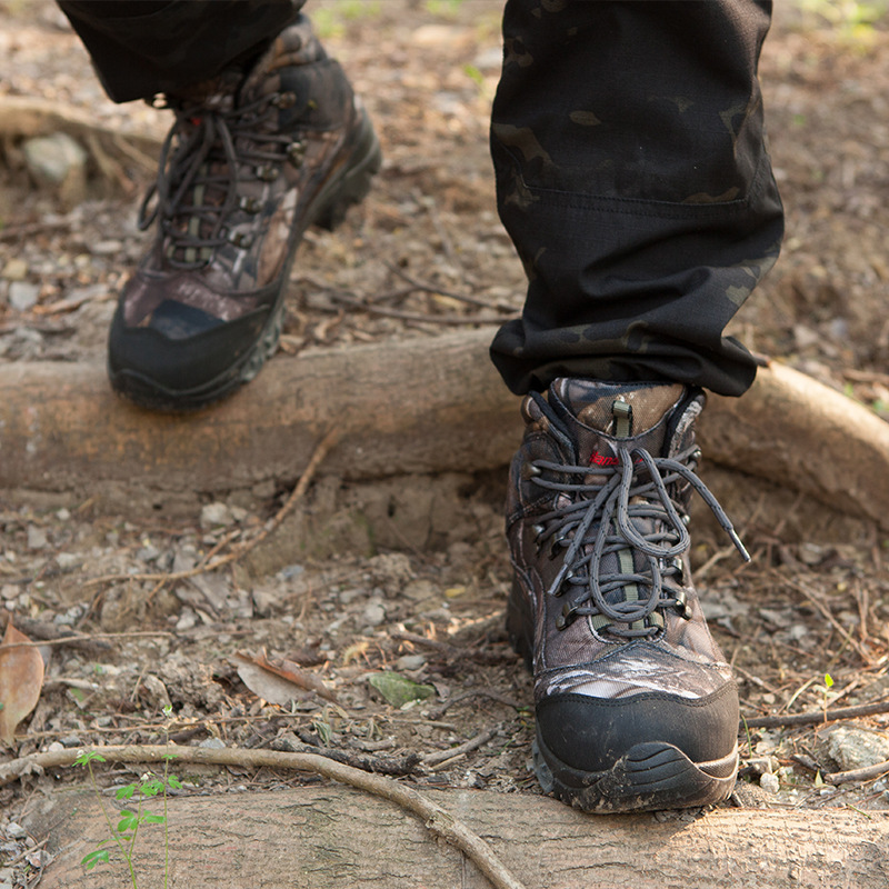 Diren camouflage to help 6 -inch hunting non -slip, abrasion -resistant rubber V base waterproof camouflage hunting shoes to support a generation 2