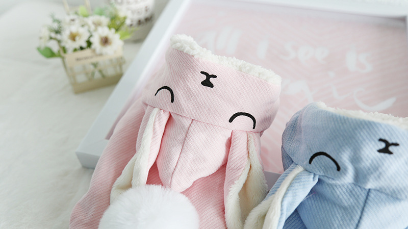 甜睡兔毛球绒衣