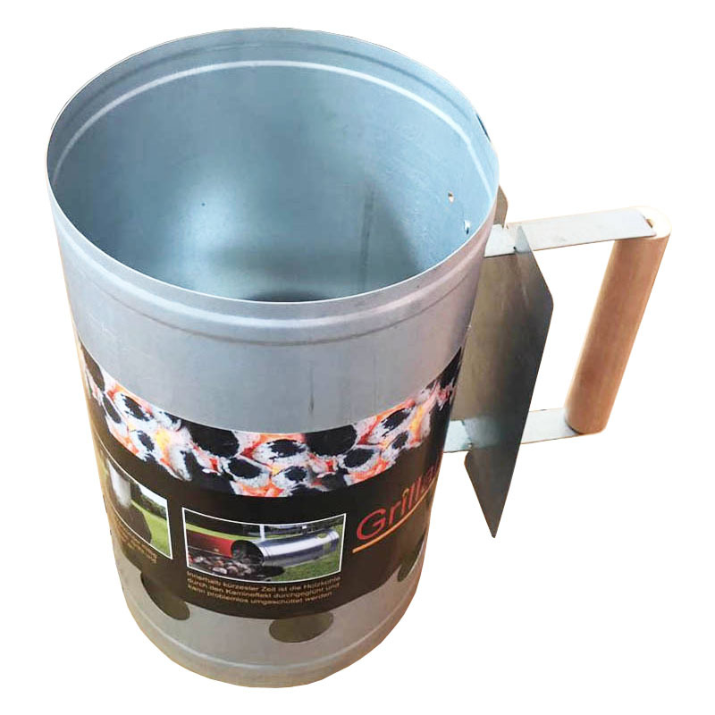 Barril de encendido de carbón de leña de encendido de carbón barril de encendido estufa de barbacoa encendedor al aire libre barril de carbón barril de encendido de barbacoa