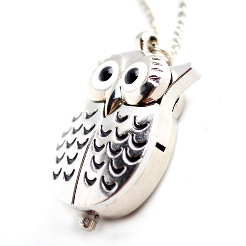 Boshiya new pocket watch wholesale small owl quartz pocket watch unisex casual necklace pocket watch