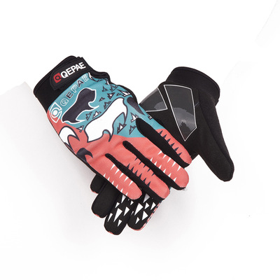 QEPAE琪珀2018新款骑行手套长指全指运动防滑手套工厂直销|ms