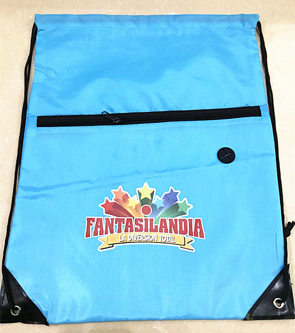 现货批发涤纶抽绳涤纶袋 广告棉质折叠束口袋 可加印logo通用包装