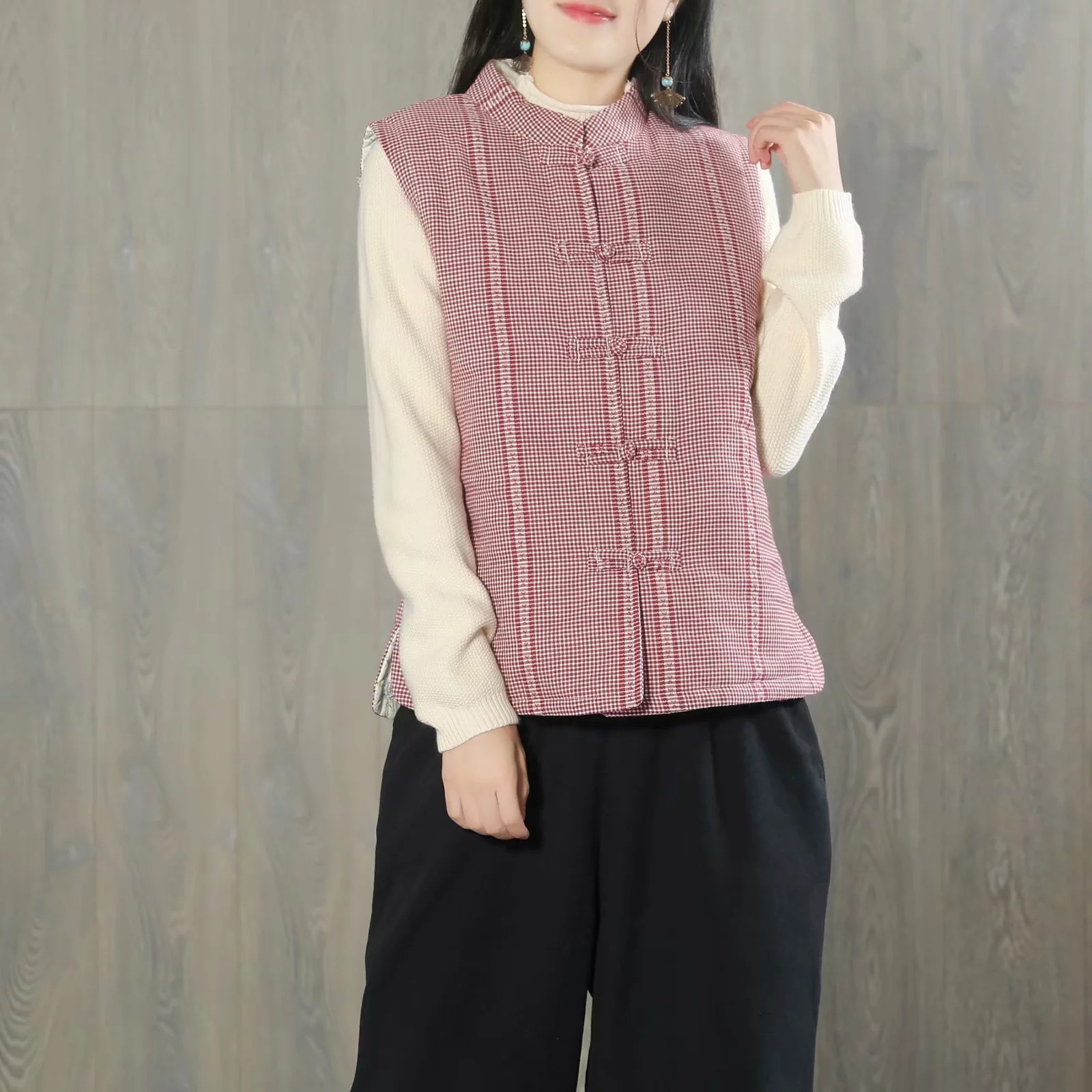 Gilet femme en Coton et lin - Ref 3317749 Image 10