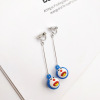 Small cartoon earrings, ear clips, no pierced ears, simple and elegant design, wholesale