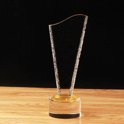 Pickling blade crystal trophy medal customized originality medal Arts and Crafts staff leader Administrative Keepsake