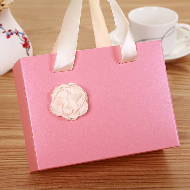 Gran lazo rosa para enviar novia caja de regalo de cumpleaños compañero de boda caja de regalo caja de cajón caja de embalaje de caramelo