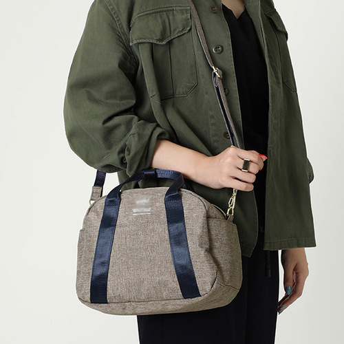 New Export to Japan Ramie Fabric Crossbody Bag Shoulder Bag Lotte Bag Mother and Child Women's Bag Printed Begro