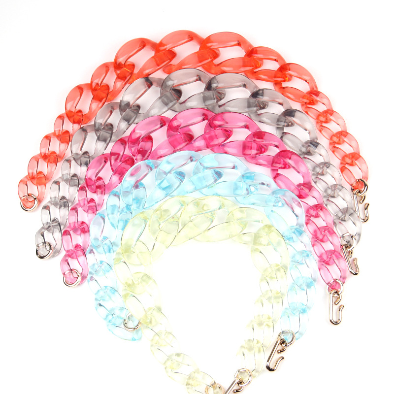 1 Piece Simple Style Solid Color Arylic Transparent Womenu0027S Necklace