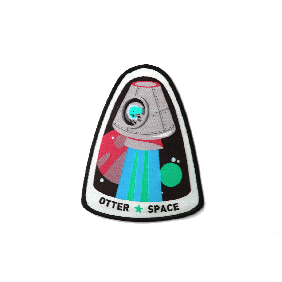 批发定制个性织唛章批发 款式新颖 OTTER SPACE织唛章