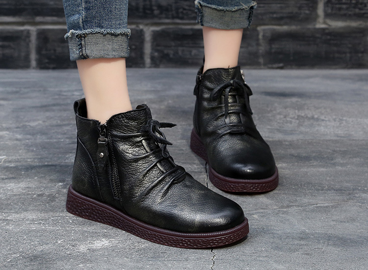 Bottes femme en En cuir - Ref 3355105 Image 13