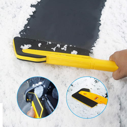 Multifunctional snow shovel for automotive supplies, extension pole winter de-icing tool, car snow shovel