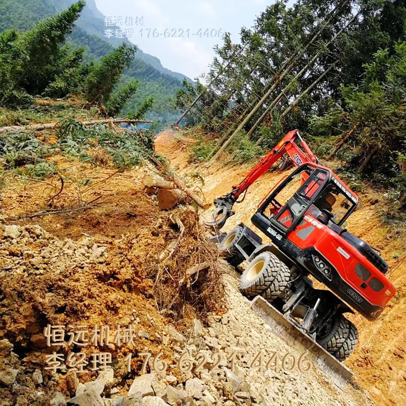 廣西南甯經銷 皮輪輪式抓木機 全新木材裝載機 卷揚抓鋼機 非二手