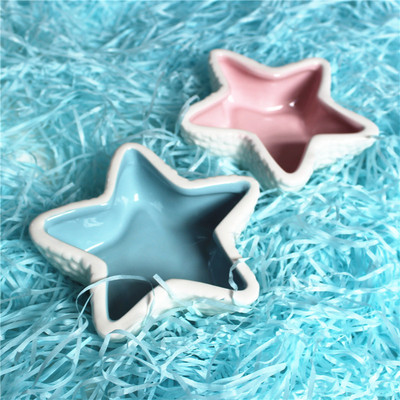 陶瓷仓鼠海星碗金丝熊刺猬陶瓷食盆 陶瓷食物碗小碗  仓鼠用品|ru