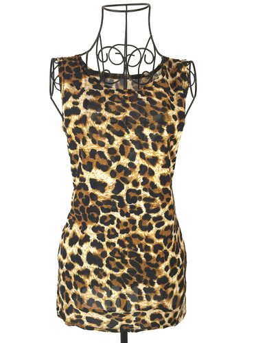 leopard print top vest