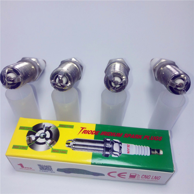 廠家直銷各種車型通用火花塞 三極銥金油氣兩用雙燃料火花塞