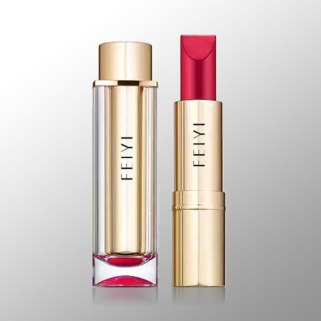高档高端口红管 时尚新款 透明盖子喷镀色唇膏管 现货 M3635