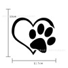 Foreign Trade Heart Paw Vinyl Decal Patch Reflective Love Footprint Car Stickers Dog Dog Footprint