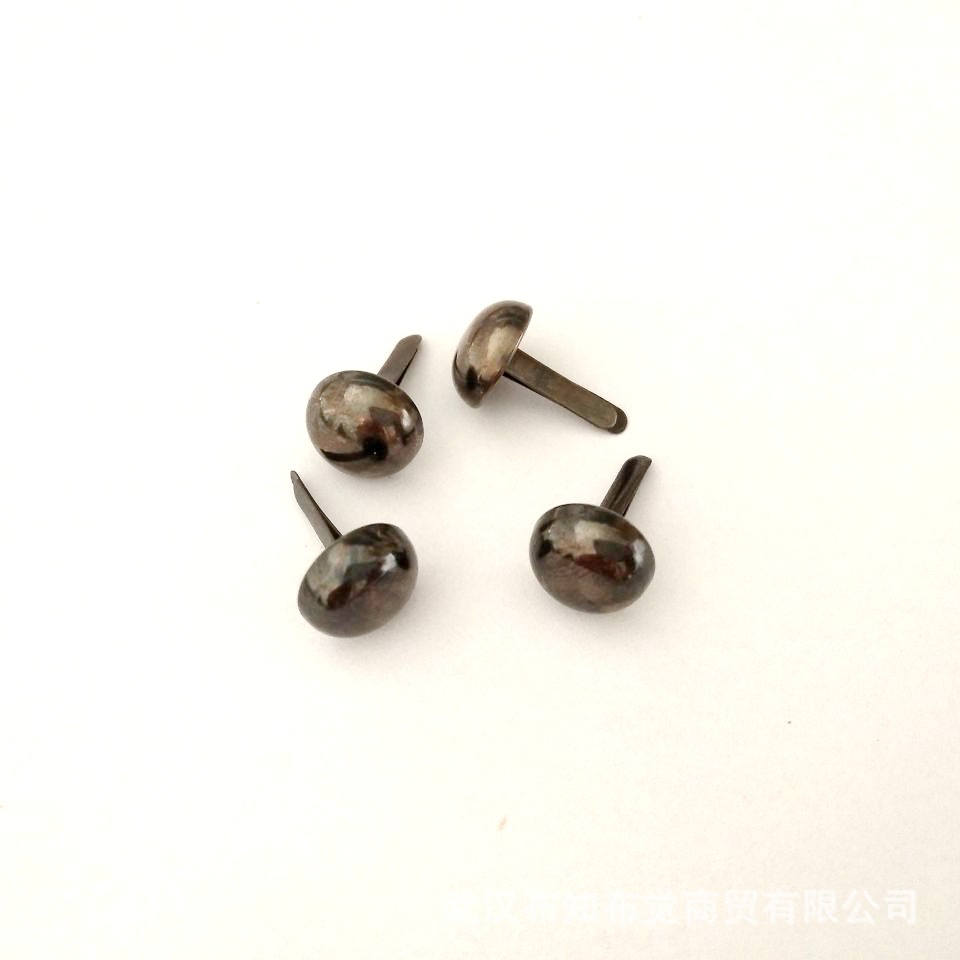 Clavo de dos pies de metal DIY accesorios de hardware de equipaje de cuero multicolor bolso opcional bolso pie clavo