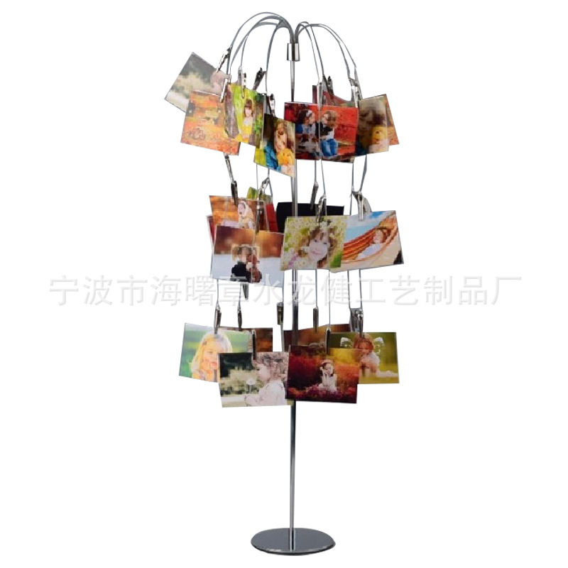originality Northern Europe personality Home Furnishing decorate Decoration Metal Willow Photo folder Swing sets