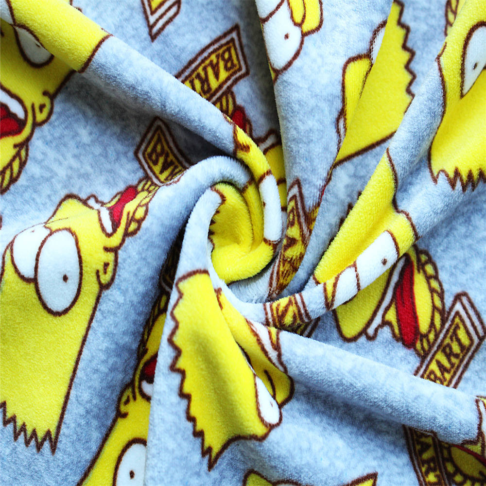 厂家氨纶弹力超柔银狐绒天鹅绒 秋冬时尚弹力印花绒布