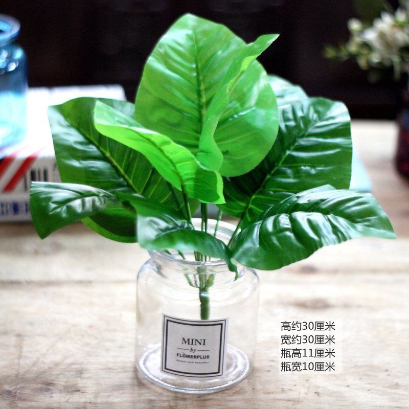 包邮北欧仿真盆景盆栽植物假花仿真花家居装饰品客厅室内桌面摆件