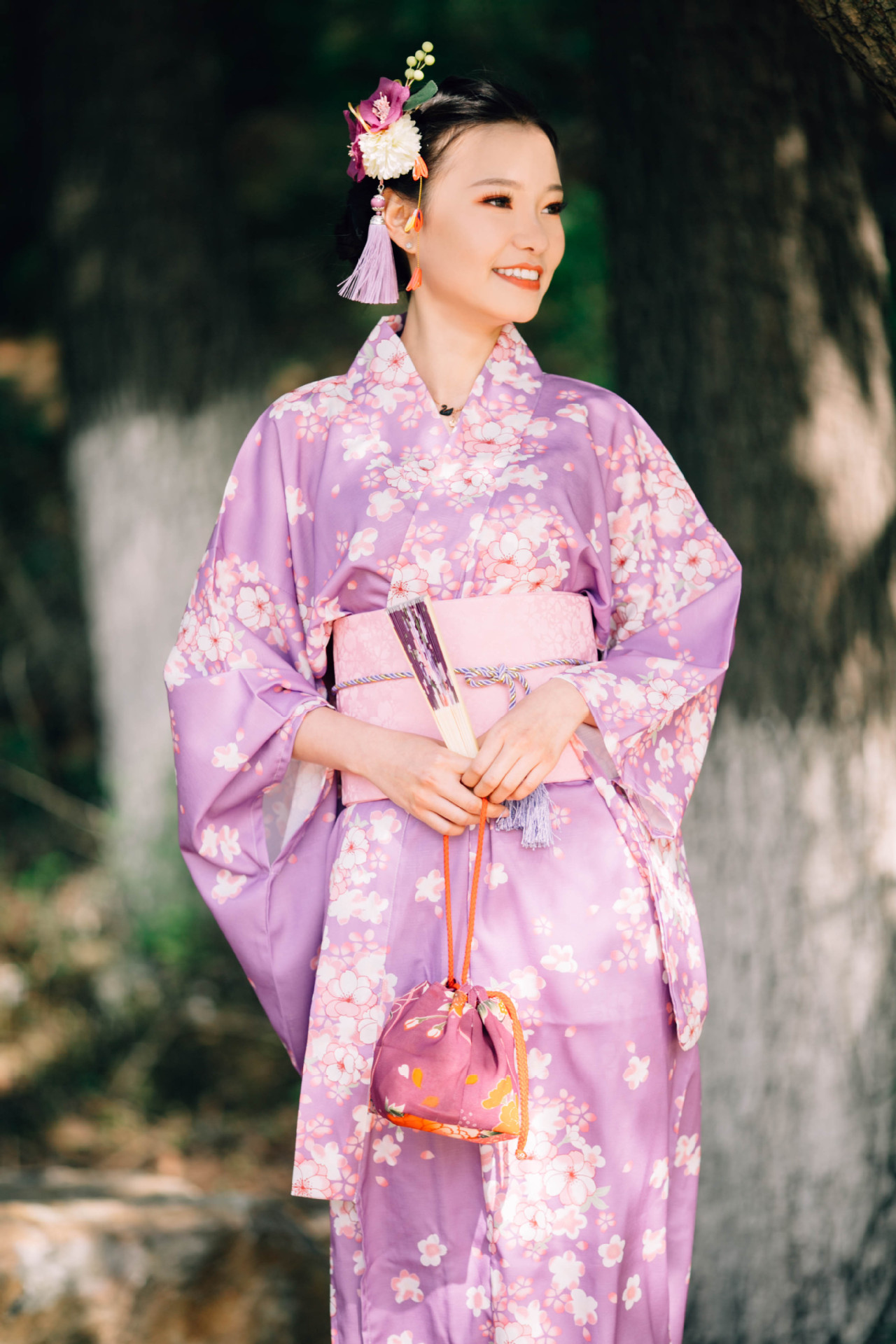 和服美女清新唯美写真电脑壁纸_日系和服美女电脑壁纸_三千图片网