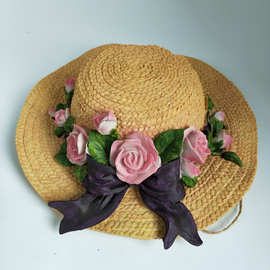 创意鸟巢草帽装饰花园摆件树脂艺品田园装饰