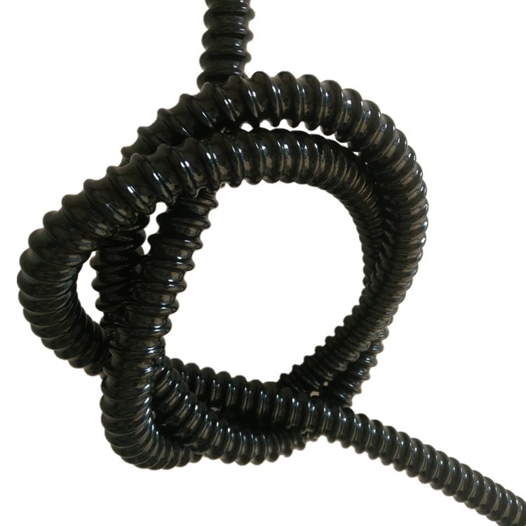 厂家直销 PVC包塑钢丝软管 波纹管 钢丝管 美容仪器护线套管