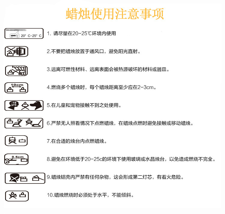 蜡烛使用注意事项副本