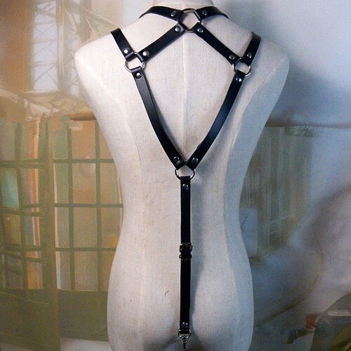 European and American original PENGKE business casual trendy suspenders Gothic versatile unisex garter belt belt
