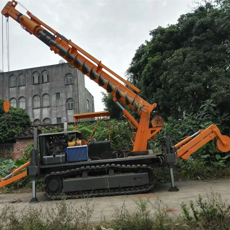 厂家促销液压钢制履带吊车打桩机 立杆钻孔两用打桩机价格优惠