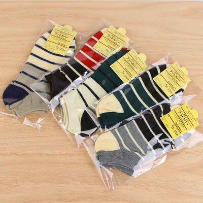 new pattern Socks Spring and summer Boat socks Low Short tube Boat socks summer motion Shallow mouth ventilation Deodorant stripe Invisible socks