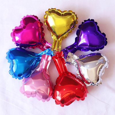 wholesale Festivals party decorate Aluminum balloon birthday wedding party arrangement 5 inch heart-shaped aluminum foil balloon