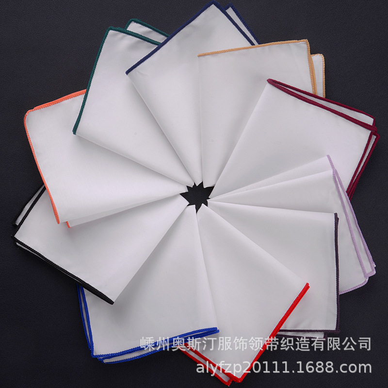 Manufactor Direct selling fashion man suit Accessories Handkerchief Kerchief Flax Multicolor Pocket towel