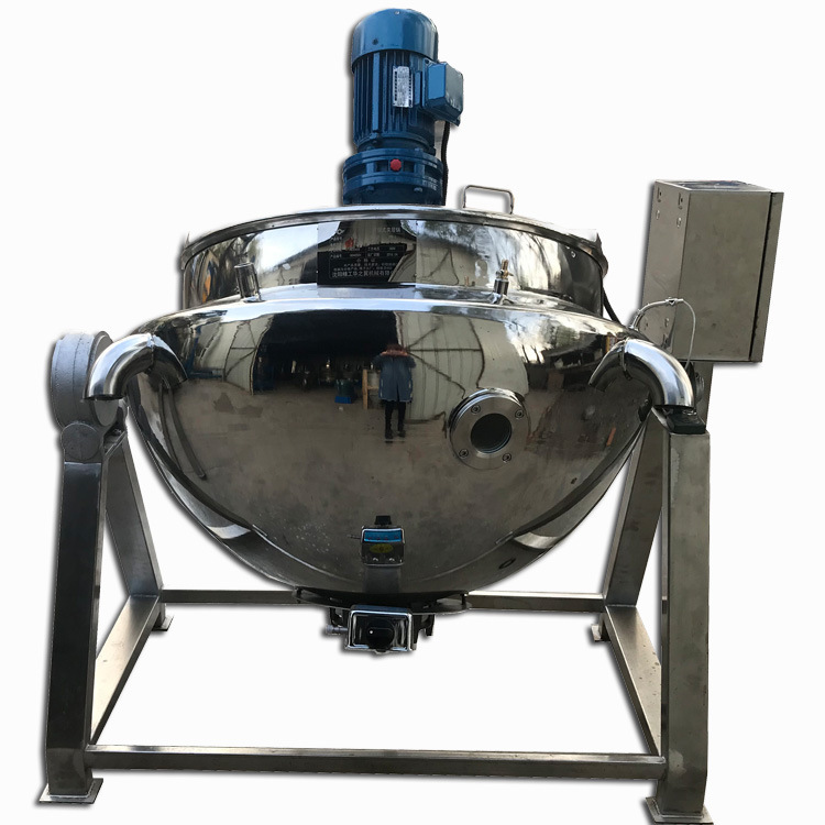 Jiujiang Steam Jacketed Pot with Stirrer for Jam Paste, Bean Paste, Lotus Paste, and Seasoning Cooking Pot, Mixing Pot, and Boiling Pot