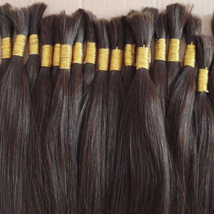 Factory wholesale hair handle wig natural hair extension high temperature wire untreated color hair black simulation long straight hair material