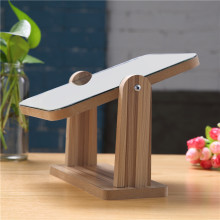 台式化妆镜 义乌镜子批发欧式学生梳妆镜旋转木质镜子义乌厂家