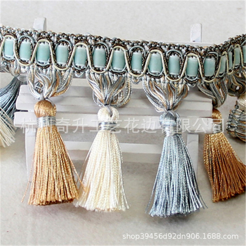 Curtain Lace Accessories Door Curtain Tassel Small Hanging Ball Full Roll Decorative Edge Fabric Accessories Webbing European Style
