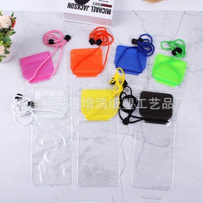 Solid environmental protection Velcro PVC Waterproof bag wholesale halter mobile phone Waterproof bag Multicolor Customizable logo