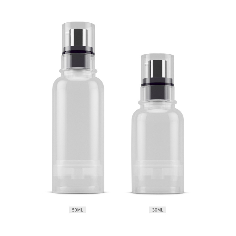 30ml/50ml COMO vacío hebilla esencia botella de loción material de embalaje cosmético prensa de embalaje botella de compresión