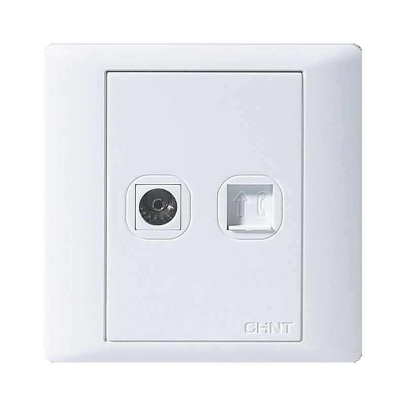 正泰开关插座 NEW7系列 电视电话插座 促销满300元包邮